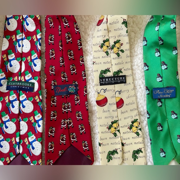 Holiday Tie Set Christmas Winter Fall Pumpkin Irish Shamrock St Patrick’s Day - Picture 6 of 9